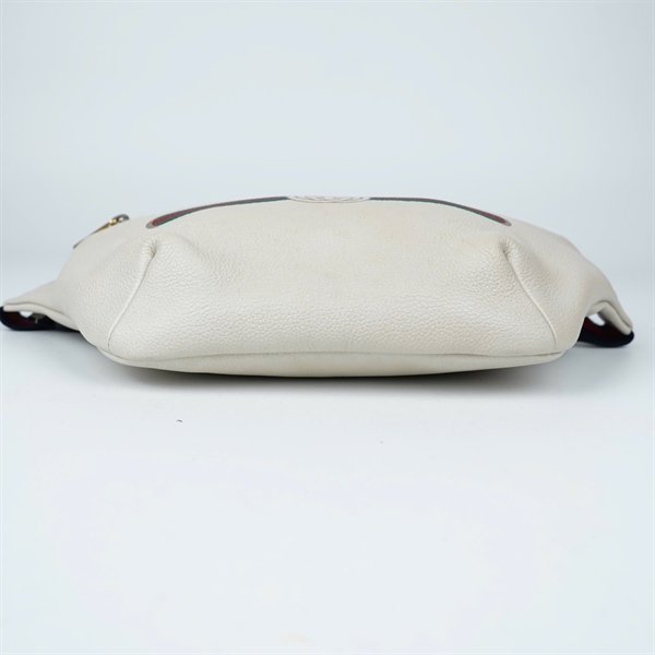 Túi GG Bumbag trắng (493869-525040) sz23x38 (TL) KG+