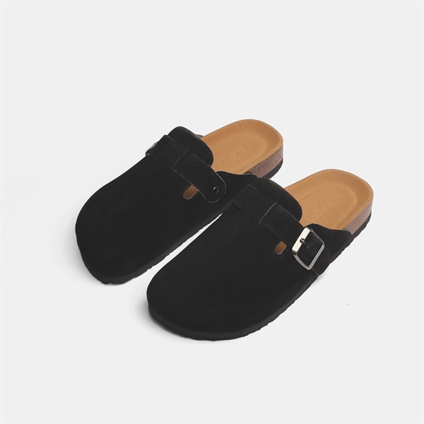 Dép đế trấu sục BU09 - Đen