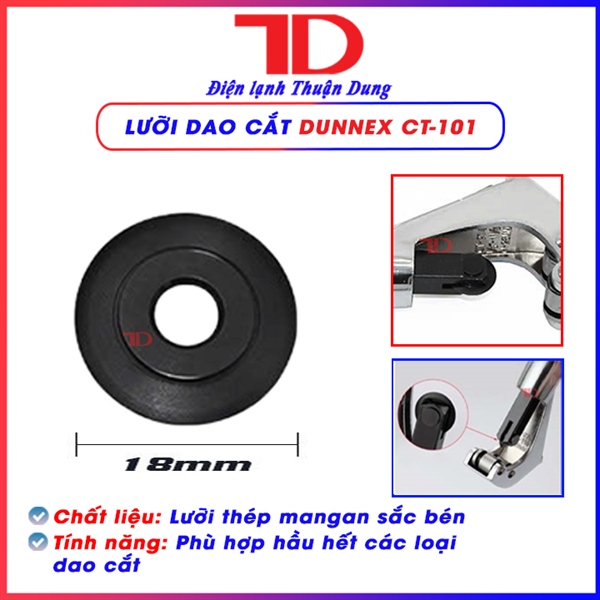 Lưỡi dao cắt DUNNEX, model CT-101, Lưỡi dao cắt ống đồng CT-274 (2 cái/ vỉ)