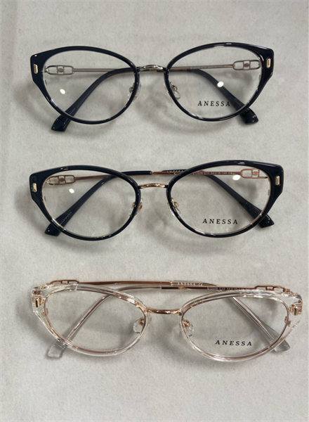 Kính Nhựa mix Kim loại Mắt mèo ANESSA S12008