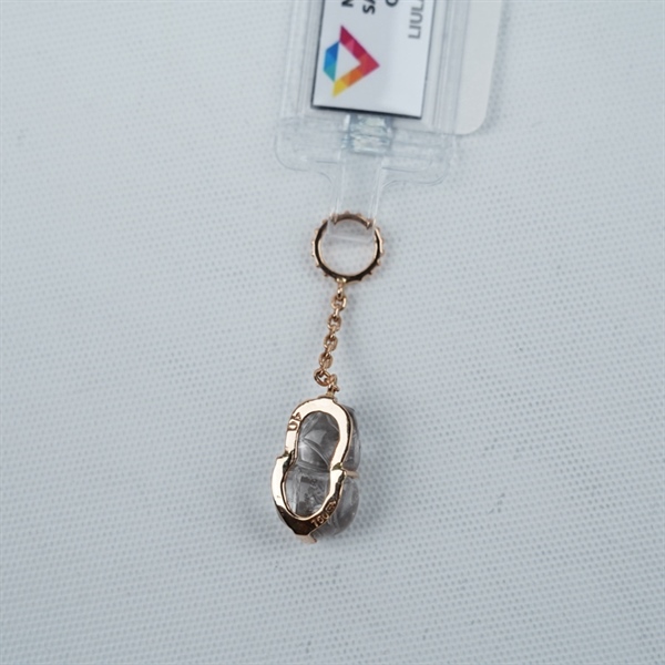 Charm cụ Tỳ Hưu ưu linh mini bọc vàng (335338)+