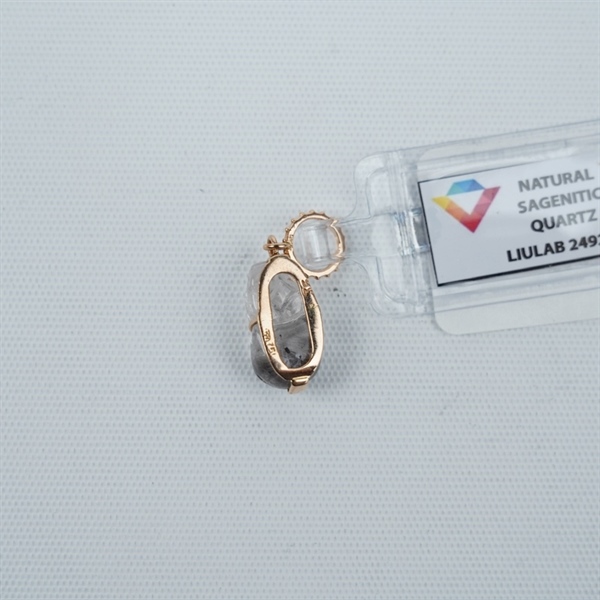 Charm cụ Tỳ Hưu ưu linh mini bọc vàng (249274)+