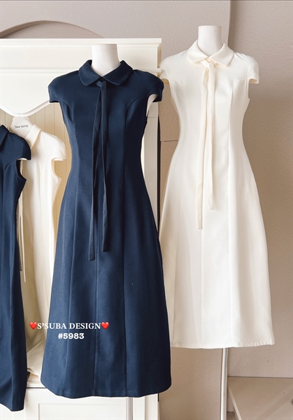 Váy chéo ý phối dây nơ 5983