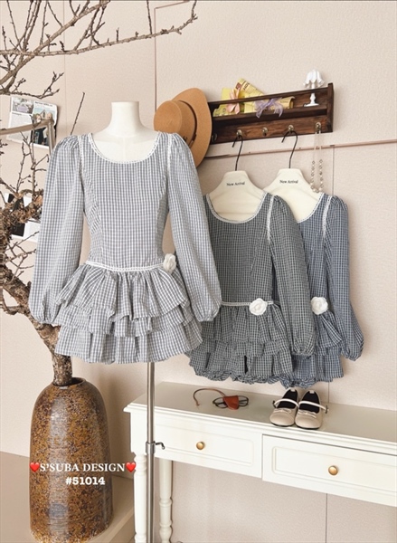 Váy thô kẻ 51014