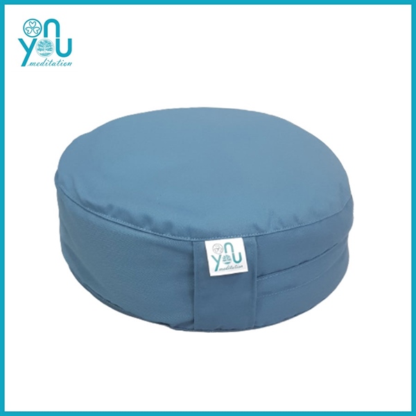 Bồ đoàn ngồi thiền vỏ đậu xanh 35cm – Xanh Lam (Meditation Cushion) | OnYou Meditation