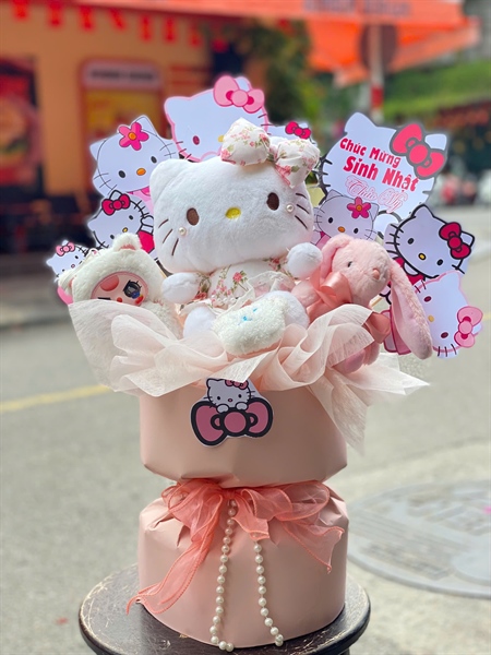 Bó Hoa Gấu Bông - Kitty