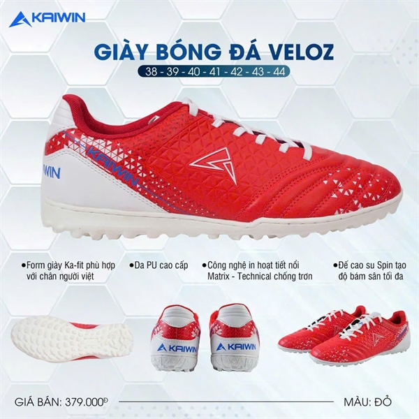 GIÀY KAIWIN VELOZ KIDS- ĐỎ