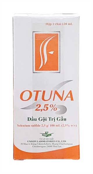 Dầu gội trị gầu Otuna 2.5% 120ml (Chai)