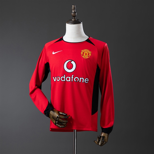 Áo Bóng Đá Retro Dài Tay Manchester United 2002/04 - Sân Nhà