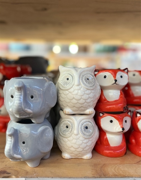 CHẬU ĐỘNG VẬT MEN MINI (THÙNG 120 CÁI)