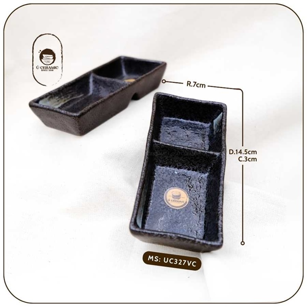 Chén Chấm 2 Ngăn 14x7x3cm