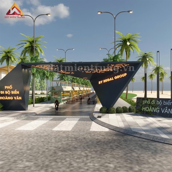 Cho thuê ki ốt F&B tại phố đi bộ biển Hoàng Vân - Regal Legend Đồng Hới