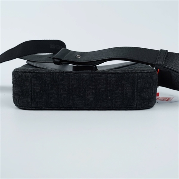 Túi Dior Saddle Canvas xanh đen 01-BO-1203 sz 23cm KG+