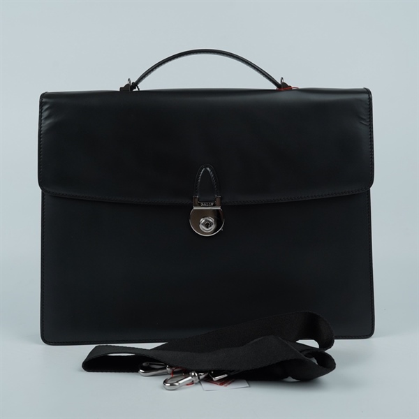 Túi Bally cặp táp đen kèm 2 chìa sz39 KG+