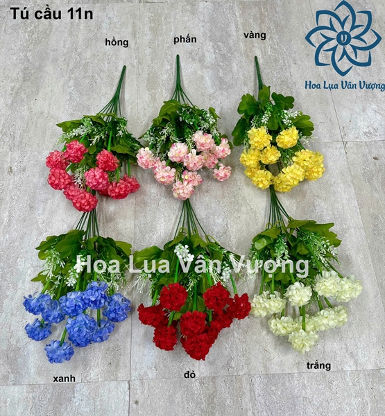Tú cầu 11n - Hoa cành ngắn - Hoa Lụa Vân Vượng