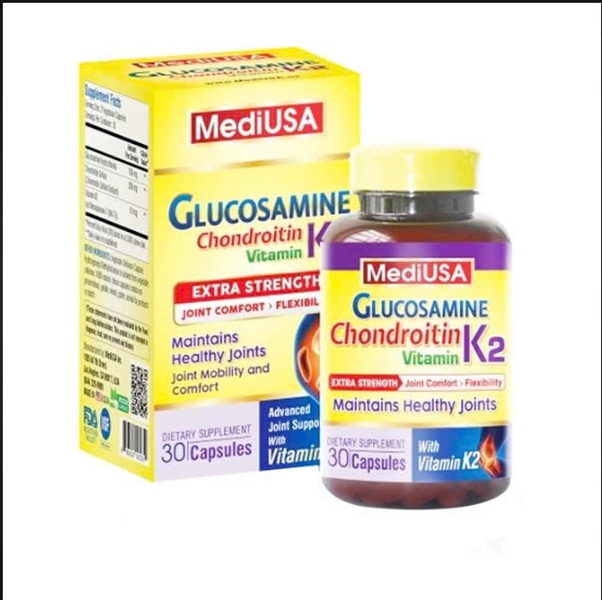 Glucosamine Chondroitin K2 (Nuôi dưỡng xương, sụn, khớp) (Lọ 30 viên) - MediUSA