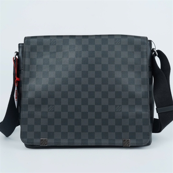 Túi LV đeo chéo ô vuông đen sz32 (A-T) KG+