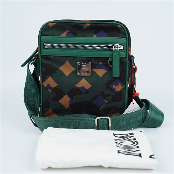 Túi MCM đeo chéo xanh sz16 (A-T) KG+