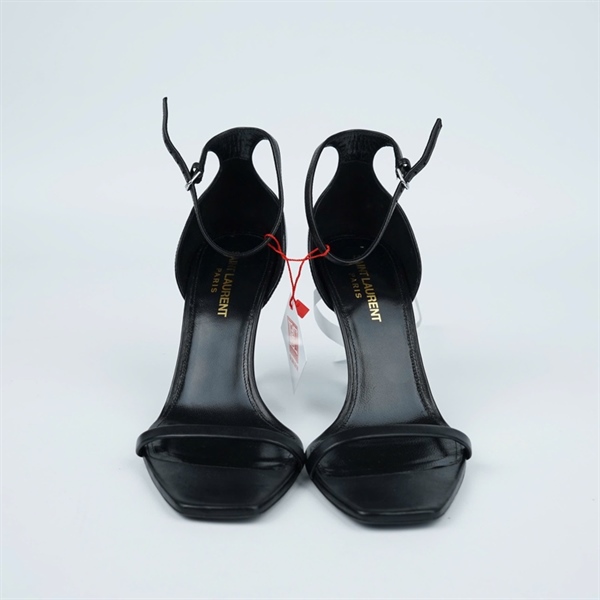 Giày YSL đen cao 9p sz37.5 (A-T) KG+