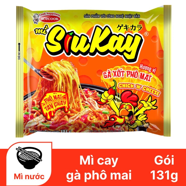 Mì siukay hương vị gà phô mai