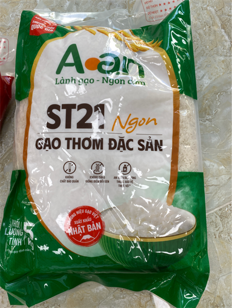 Gạo thơm ST21 Aan túi 5kg