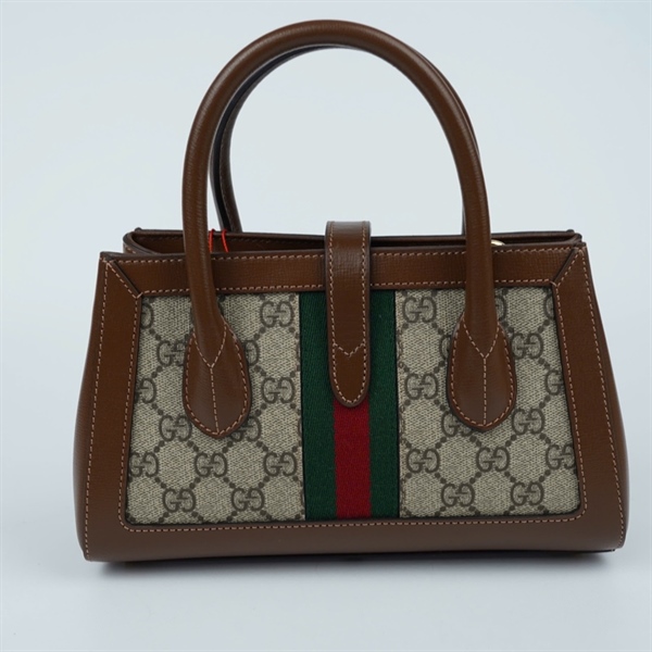 Túi GG Ophidia handle xám (772126-493075) sz24-20 (HT)+