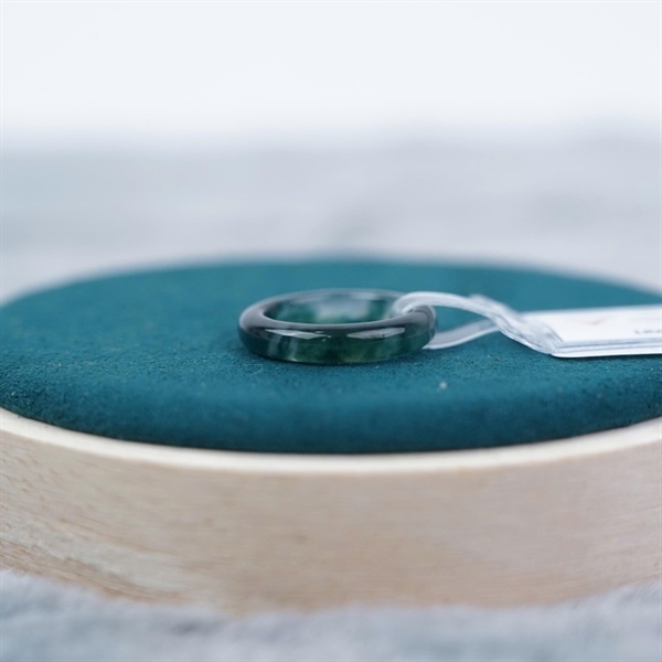 Nhẫn cẩm thạch xanh My sz16.08-4.06 (776535) KG+