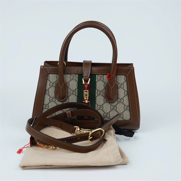 Túi GG Ophidia handle xám (772126-493075) sz24-20 (HT)+