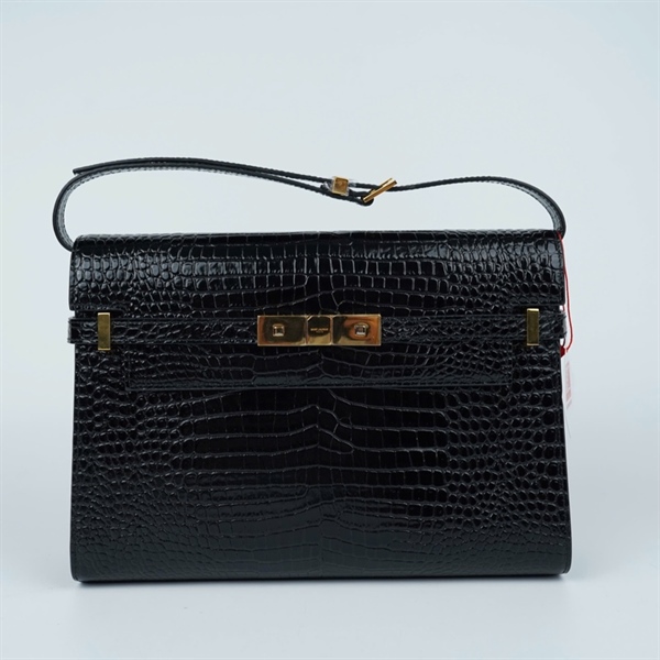 Túi YSL Manhattan đen da cá sấu (GUE579271.0621) sz29 +