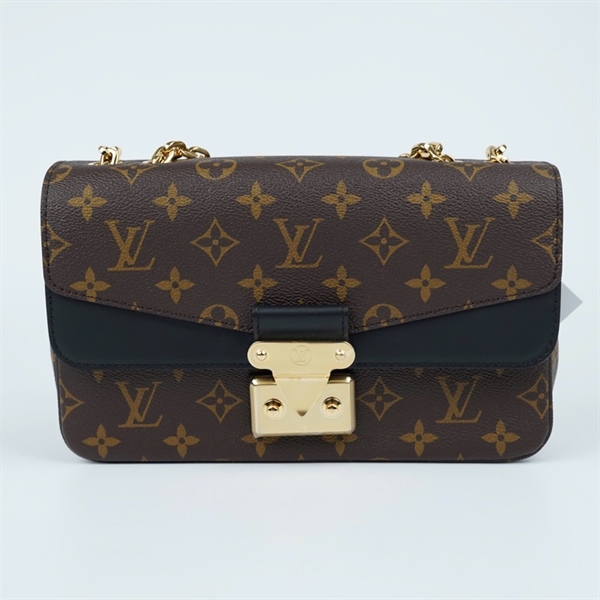 Túi LV Marceau hoa nâu viền đen sz25 (HT)+