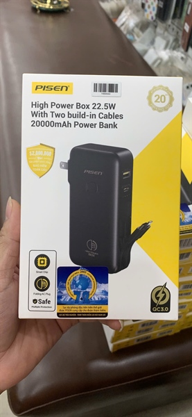 Sạc dự phòng PISEN TS-D313 20.000mAh 22.5W