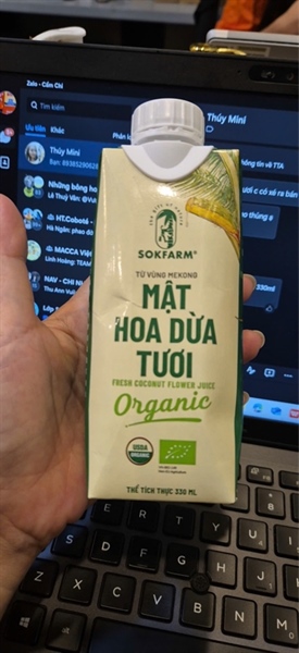 Mật hoa dừa tươi Organic SokFarm