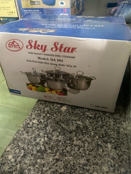 Bộ nồi inox sky star 3Đ