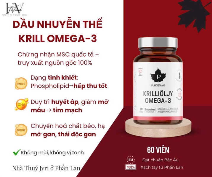 Omega3 nhuyễn thể krill 60v