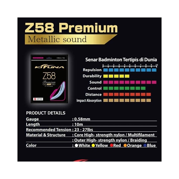 Cước Đan Vợt Kizuna Z58 tại Khánh Vy Sport