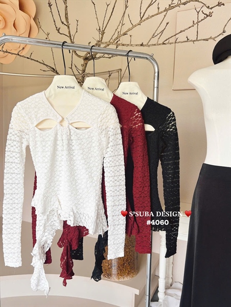 Áo ren khoét ngực 4060