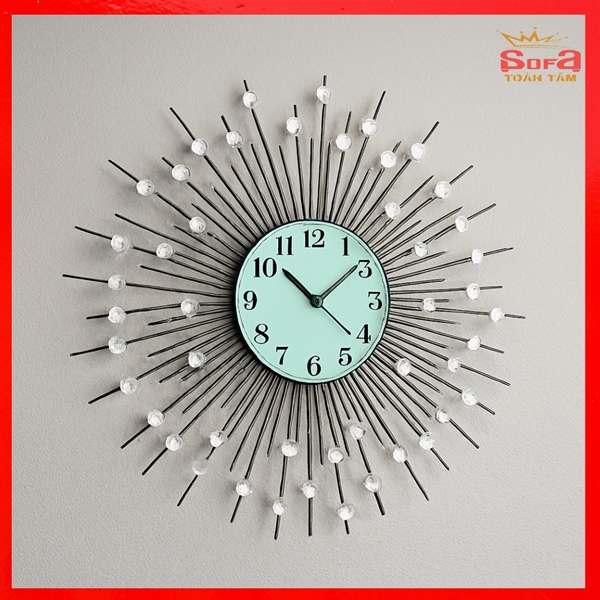 Đồng Hồ Treo Tường Nghệ Thuật Tia Sáng Pha Lê – Hiện Đại & Cá Tính