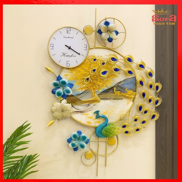 Đồng Hồ Treo Tường Nghệ Thuật Công Phượng – Cảnh Vàng Thịnh Vượng