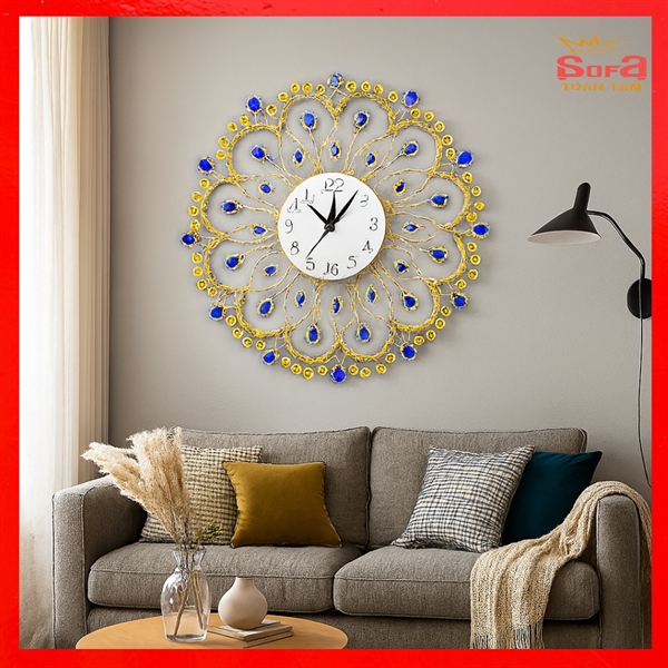 Đồng Hồ Treo Tường Nghệ Thuật Vương Miện Công Lam – Sang Trọng & Quý Phái