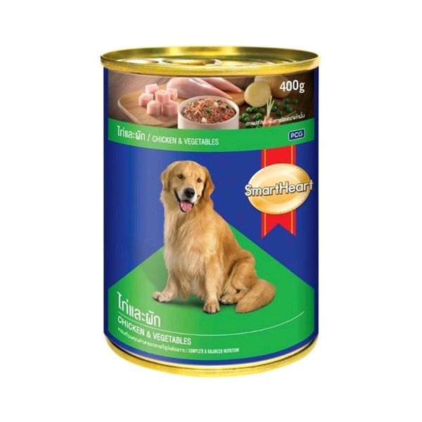 Pate lon Smartheart vị Gà & Rau củ 400g