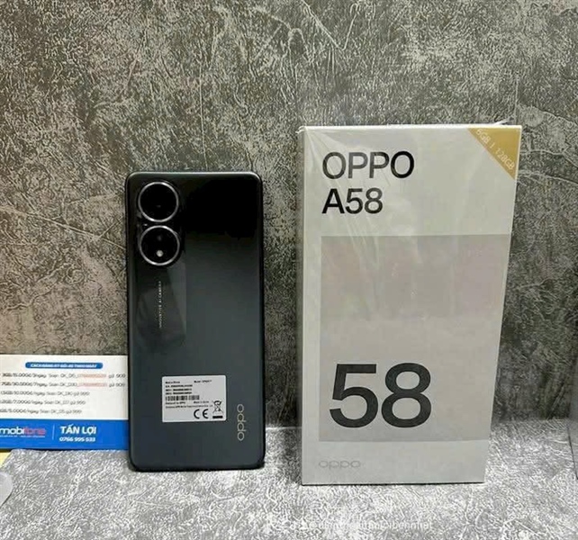 DT OPPO A58 ram 8 bộ nhớ 128 màu đen