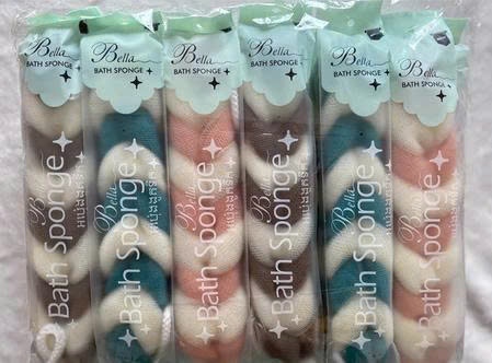 Dây tắm lưới đa màu bằng nhựa YQB22-80g