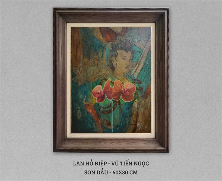 Lan hồ điệp - Vũ Tiến Ngọc - 60x80 cm