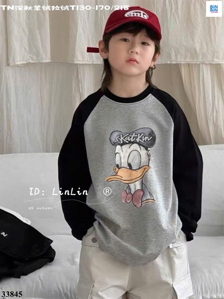 33845- Áo DT Vịt DONAL xám