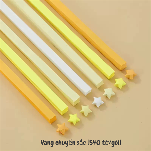 Giấy gấp sao Vàng Gradient [540 tờ/gói]