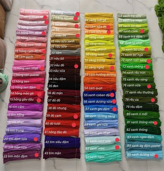 Bó 100 sợi 40- đỏ tươi