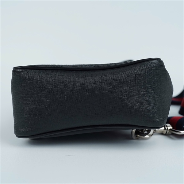 Túi GG đeo chéo đen (478325-498879) sz17-26 (MV) KG+