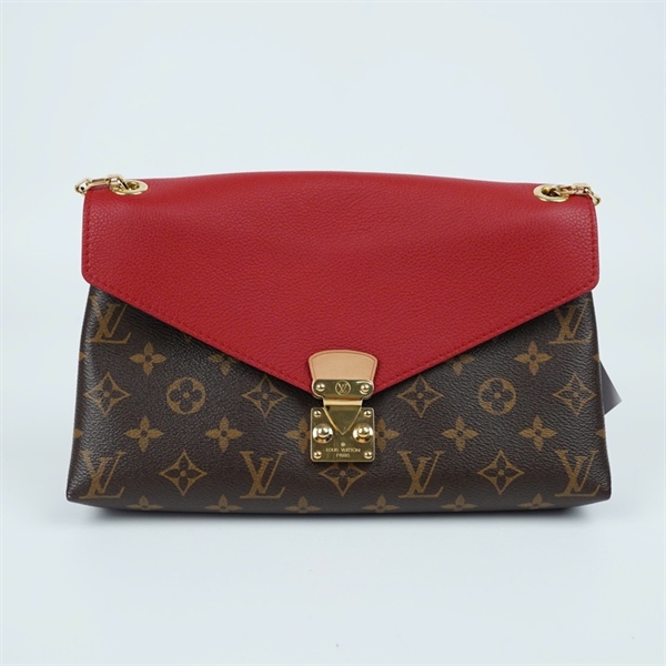 Túi LV Pallas Chain hoa nâu nắp đỏ (MI3184) sz27 (MV) KG+
