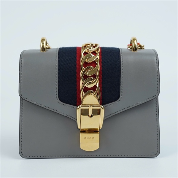 Túi GG Sylvie xám (431666-493075) sz18 (MV) KG+