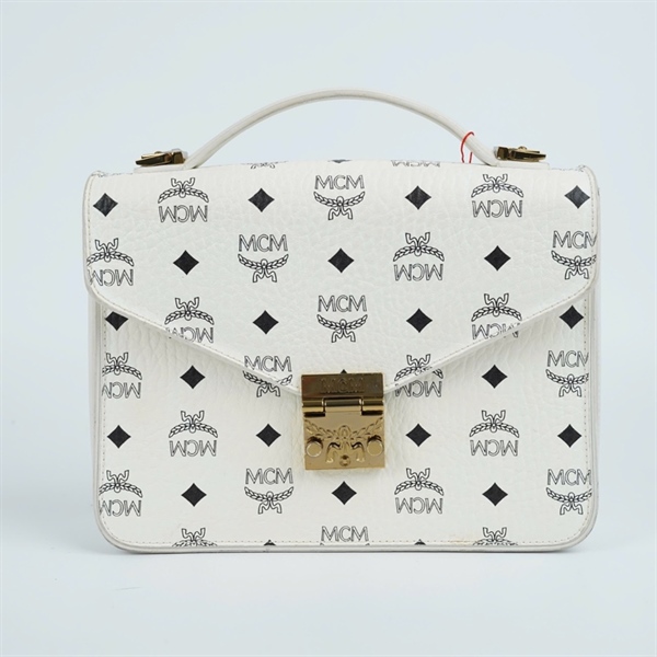 Túi MCM trắng sz24 (MV) KG+